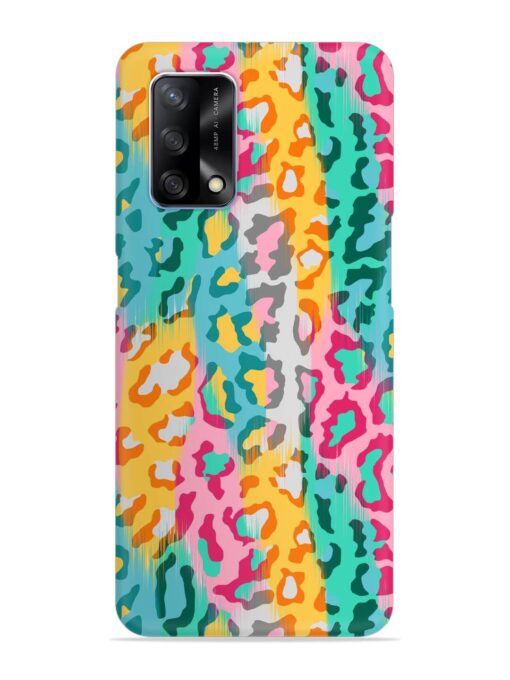 Seamless Vector Colorful Snap Case for Oppo F19 Zapvi