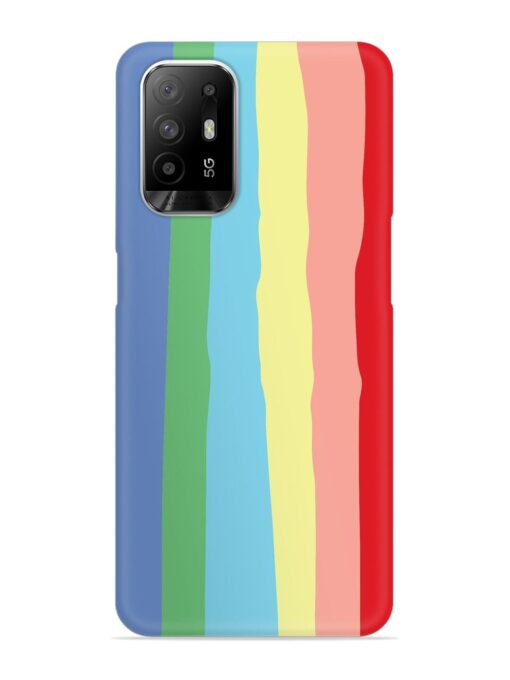 Rainbow Premium Shade Snap Case for Oppo F19 Pro Plus Zapvi