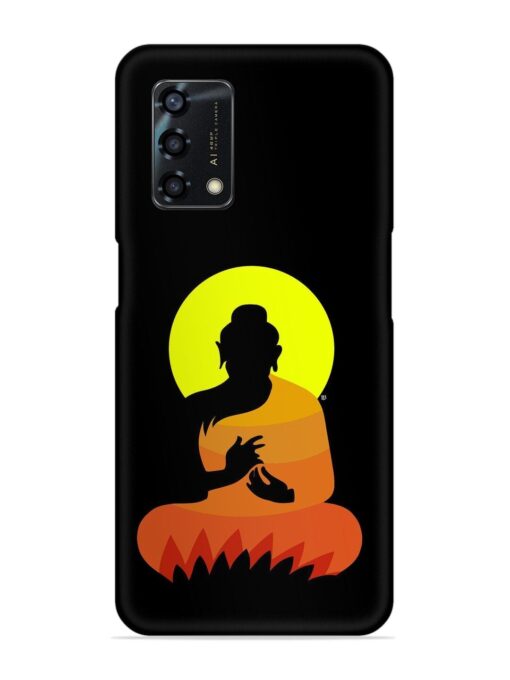 Buddha Art Black Snap Case for Oppo F19S Zapvi