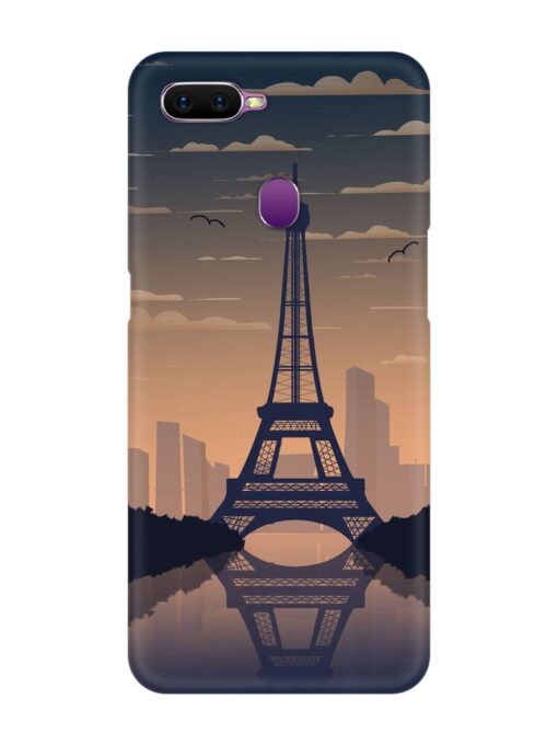 France Paris Eiffel Tower Gradient Snap Case for Oppo F9 Zapvi