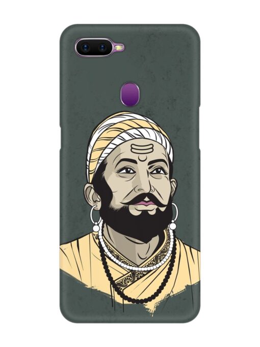 Shivaji Maharaj Vector Art Snap Case for Oppo F9 Zapvi