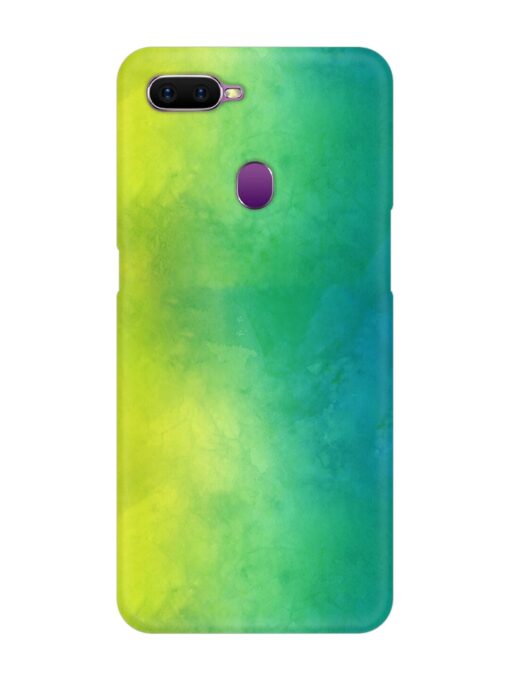 Yellow Green Gradient Snap Case for Oppo F9 Zapvi