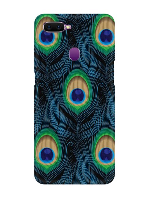 Seamless Pattern Peacock Snap Case for Oppo F9 Zapvi
