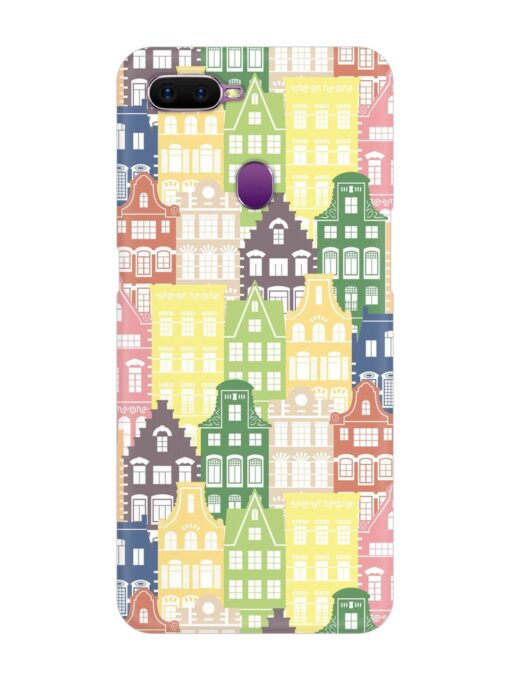 Seamless Shapes Pattern Snap Case for Oppo F9 Zapvi