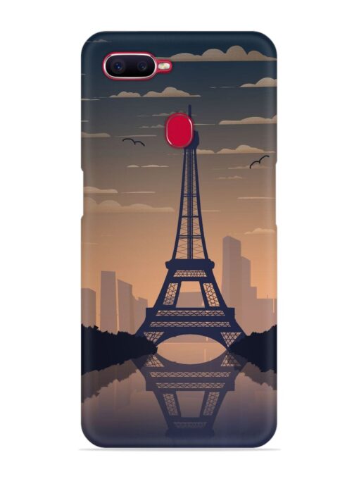 France Paris Eiffel Tower Gradient Snap Case for Oppo F9 Pro Zapvi