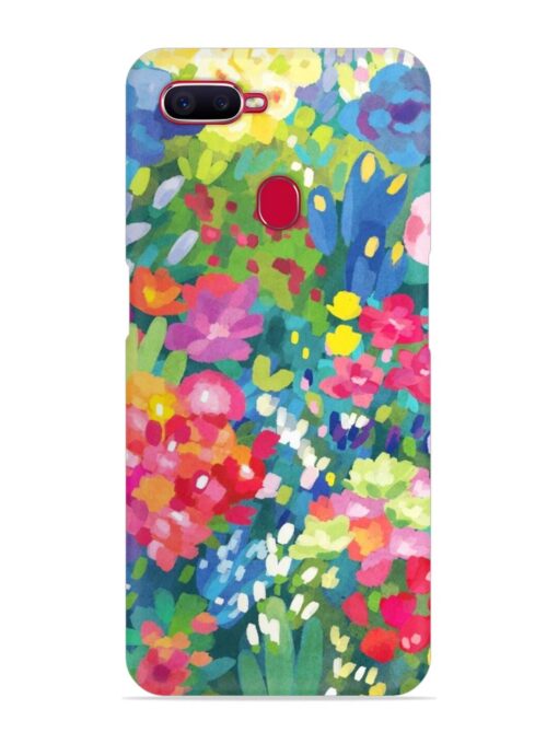 Watercolor Flower Art Snap Case for Oppo F9 Pro Zapvi