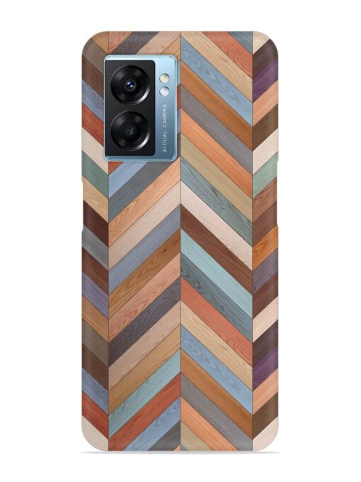 Seamless Wood Parquet Snap Case for Oppo K10 (5G) Zapvi