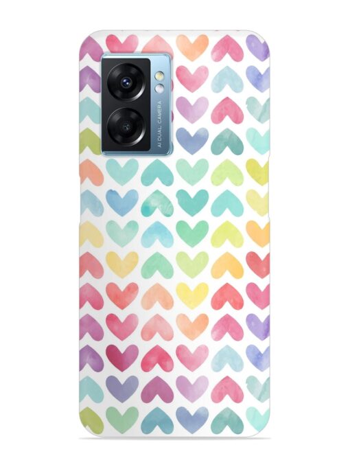 Seamless Colorful Watercolor Snap Case for Oppo K10 (5G) Zapvi