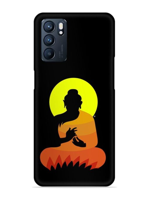 Buddha Art Black Snap Case for Oppo Reno 6 (5G) Zapvi