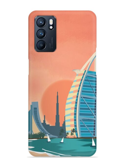 Dubai Architectural Scenery Snap Case for Oppo Reno 6 (5G) Zapvi