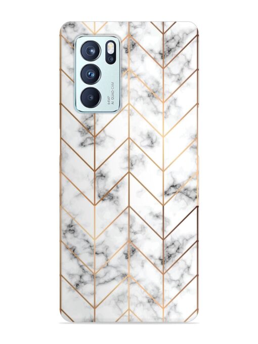 Vector Marble Texture Snap Case for Oppo Reno 6 Pro (5G) Zapvi