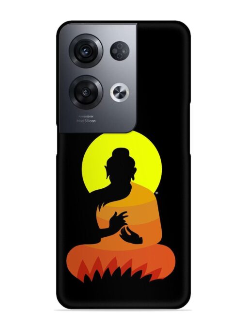 Buddha Art Black Snap Case for Oppo Reno 8 Pro (5G) Zapvi