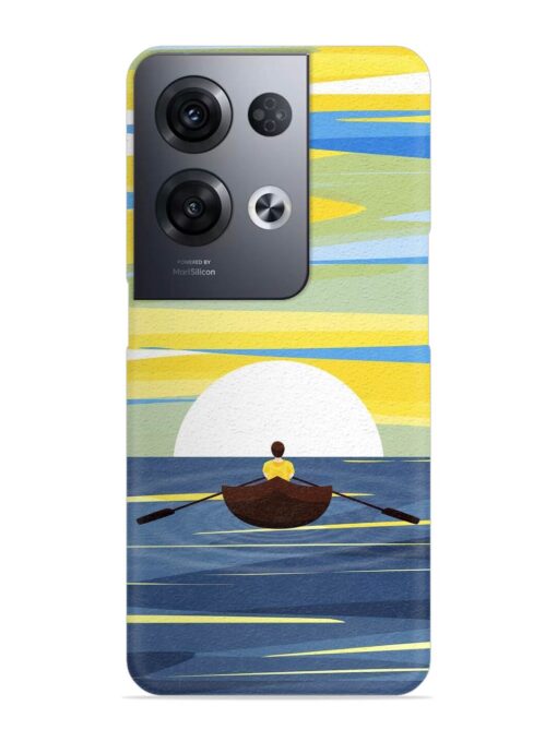 Rowing Person Ferry Paddle Snap Case for Oppo Reno 8 Pro (5G) Zapvi
