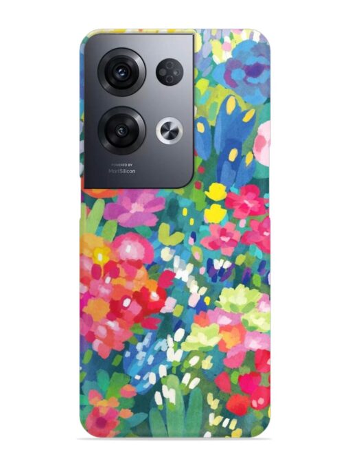 Watercolor Flower Art Snap Case for Oppo Reno 8 Pro (5G) Zapvi