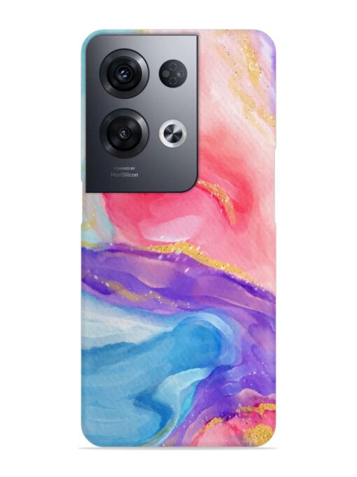 Watercolor Gradient Snap Case for Oppo Reno 8 Pro (5G) Zapvi