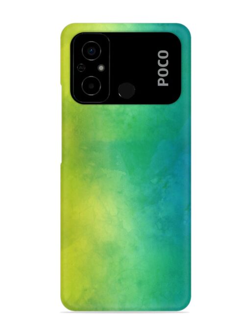 Yellow Green Gradient Snap Case for Poco C55 Zapvi