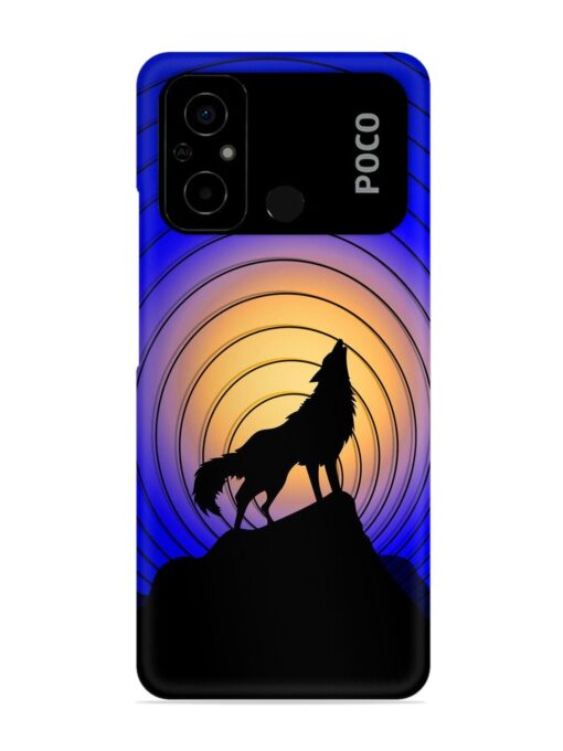 Fox Roaring Design Snap Case for Poco C55 Zapvi