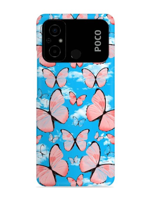 Seamless Pattern Tropical Snap Case for Poco C55 Zapvi