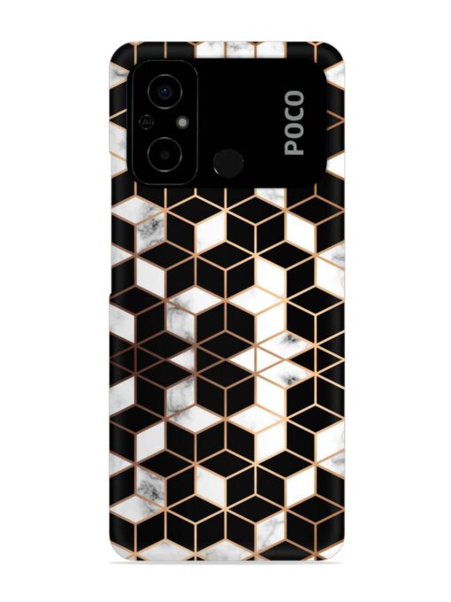 Vector Marble Texture Snap Case for Poco C55 Zapvi