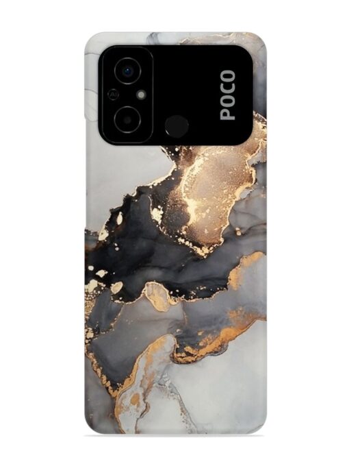 Luxury Abstract Fluid Snap Case for Poco C55 Zapvi