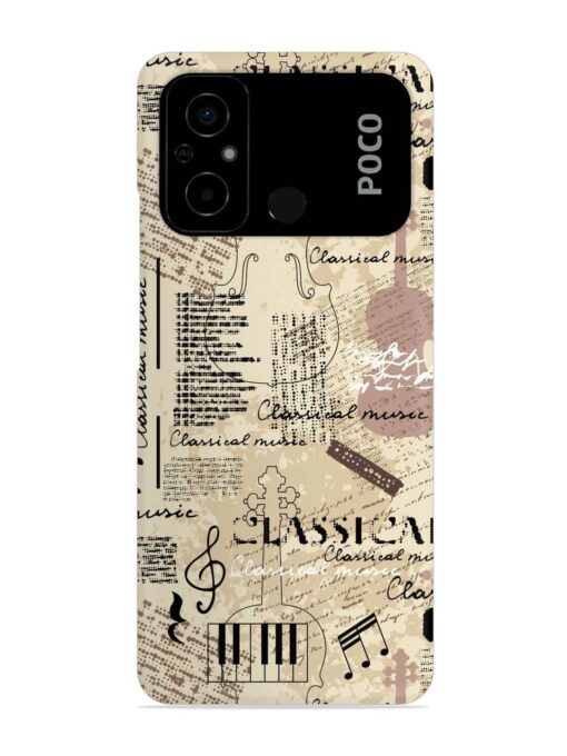 Classical Music Lpattern Snap Case for Poco C55 Zapvi