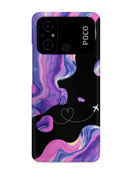 Glitter Art Snap Case for Poco C55 Zapvi