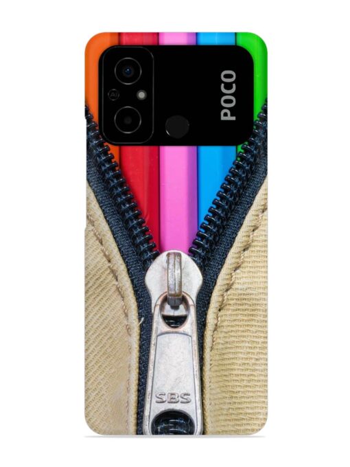 Zip In Color Snap Case for Poco C55 Zapvi