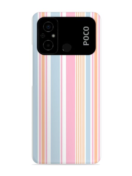 Stripe Seamless Pattern Snap Case for Poco C55 Zapvi