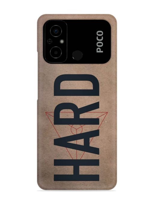 Hard Typo Snap Case for Poco C55 Zapvi