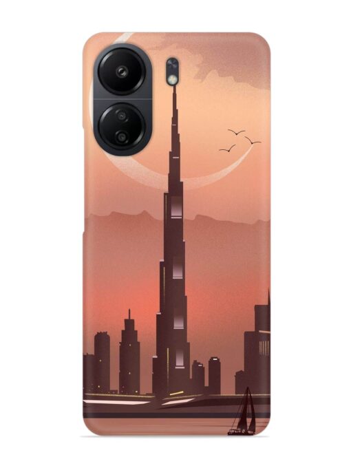 Landmark Burj Khalifa Snap Case for Poco C65 Zapvi
