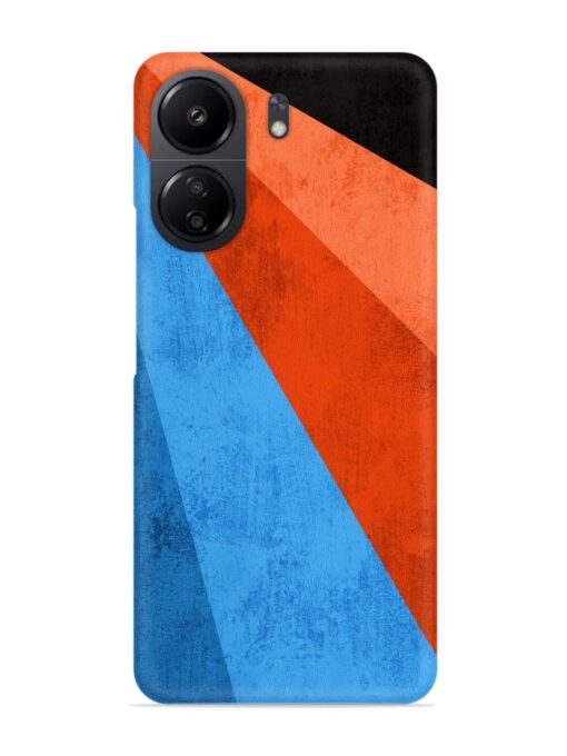 Modern Matte Abstract Snap Case for Poco C65 Zapvi