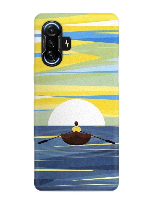 Rowing Person Ferry Paddle Snap Case for Poco F3 Gt (5G) Zapvi