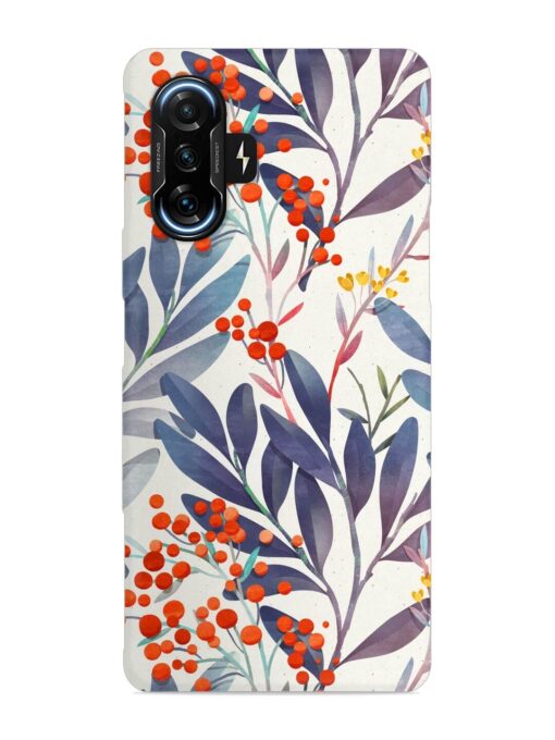 Seamless Floral Pattern Snap Case for Poco F3 Gt (5G) Zapvi