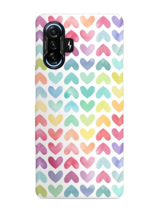 Seamless Colorful Watercolor Snap Case for Poco F3 Gt (5G) Zapvi