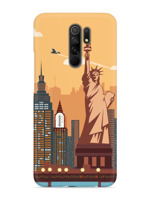 New York Statue Of Liberty Architectural Scenery Snap Case for Poco M2 Reloaded Zapvi