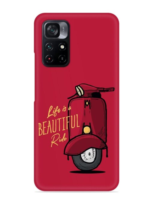 Life Is Beautiful Rides Snap Case for Poco M4 Pro (5G) Zapvi