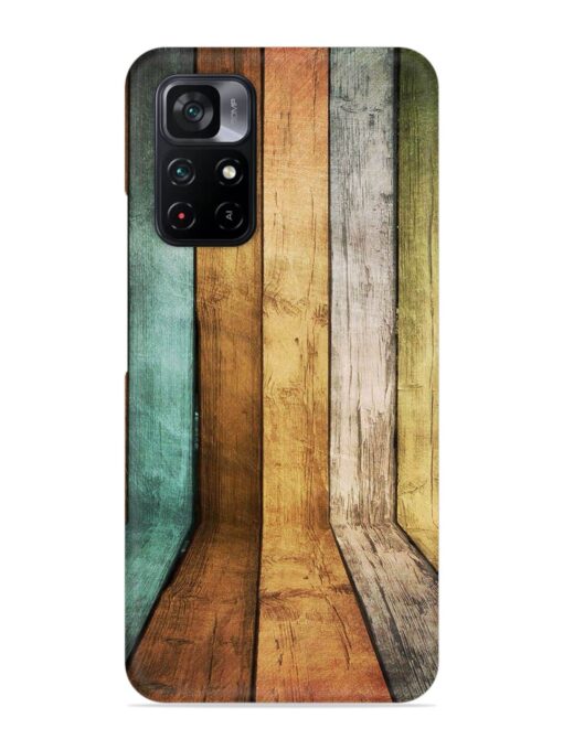 Wooden Realistic Art Snap Case for Poco M4 Pro (5G) Zapvi