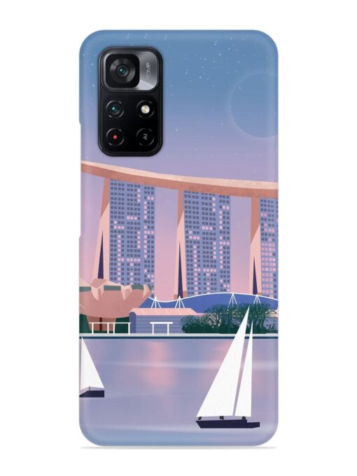 Singapore Scenery Architecture Snap Case for Poco M4 Pro (5G) Zapvi