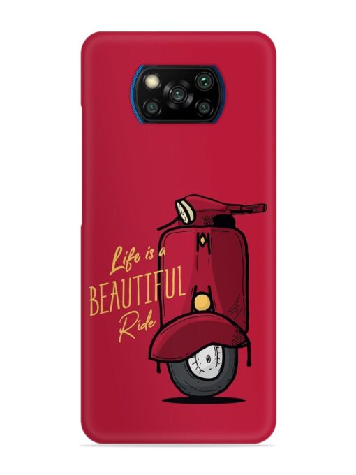 Life Is Beautiful Rides Snap Case for Poco X3 Pro Zapvi