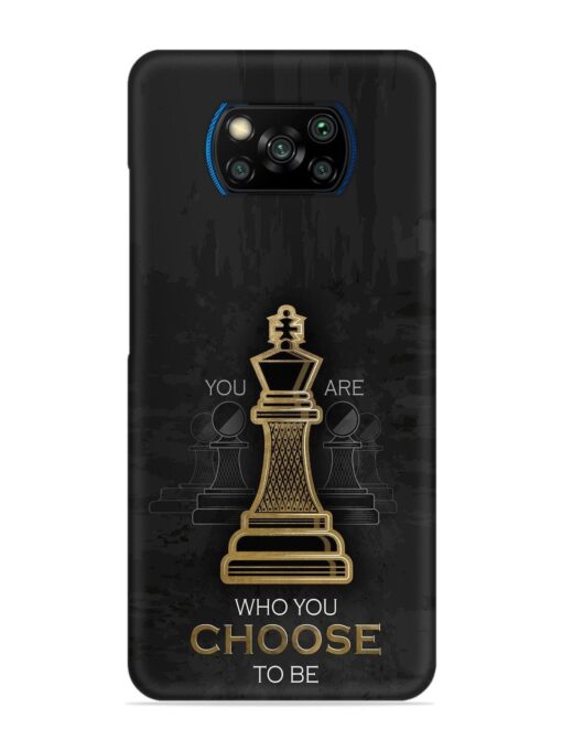 You Are Who Choose To Be Snap Case for Poco X3 Pro Zapvi