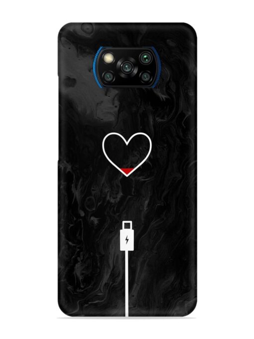 Heart Charging Vector Snap Case for Poco X3 Pro Zapvi