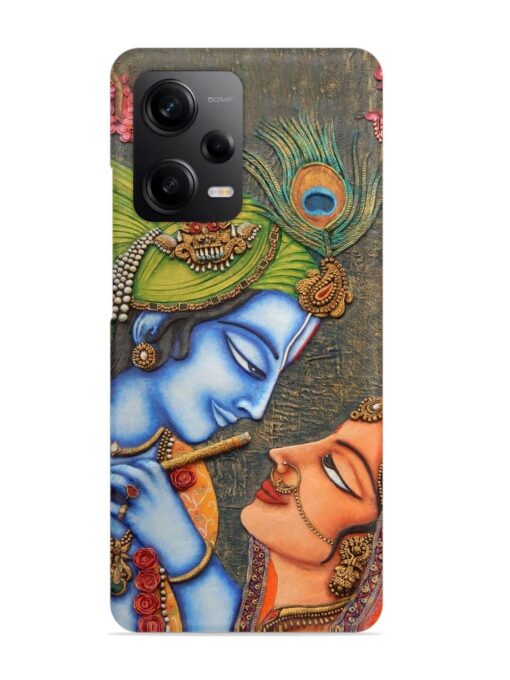 Lord Radha Krishna Flute Art Snap Case for Poco X5 (5G) Zapvi