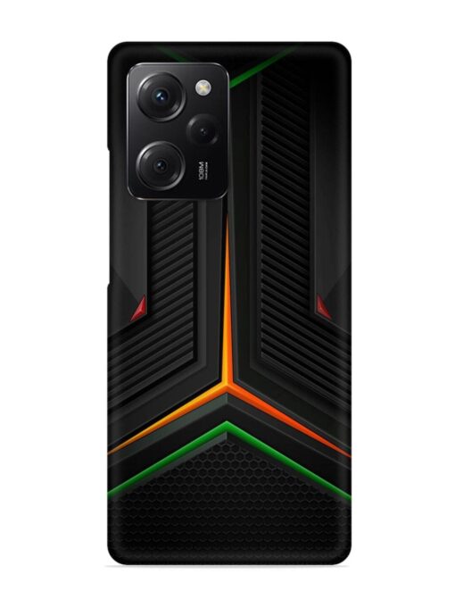 Orange Triangle Light Snap Case for Poco X5 Pro (5G) Zapvi