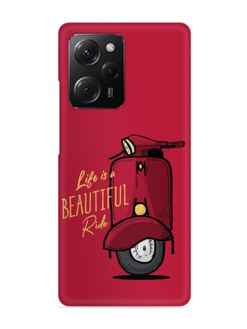 Life Is Beautiful Rides Snap Case for Poco X5 Pro (5G) Zapvi