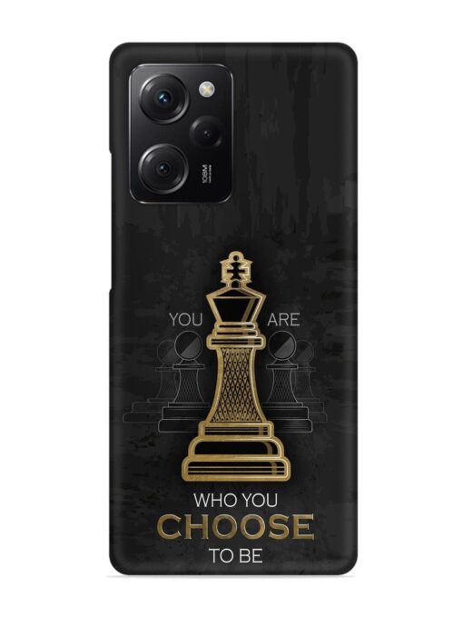 You Are Who Choose To Be Snap Case for Poco X5 Pro (5G) Zapvi