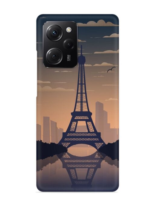France Paris Eiffel Tower Gradient Snap Case for Poco X5 Pro (5G) Zapvi