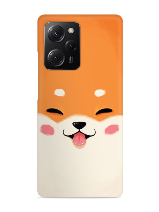 Happy Cat Art Snap Case for Poco X5 Pro (5G) Zapvi
