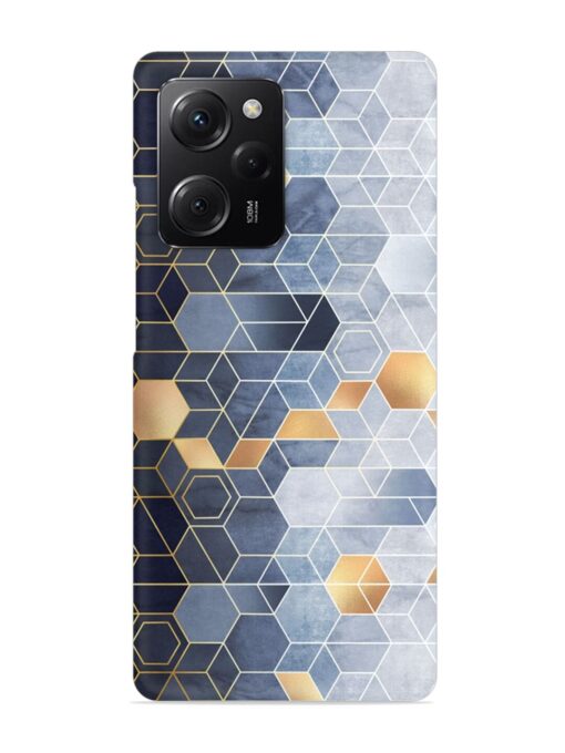 Geometric Abstraction Hexagons Snap Case for Poco X5 Pro (5G) Zapvi