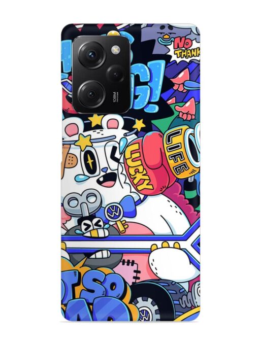 Universal Doodle Snap Case for Poco X5 Pro (5G) Zapvi
