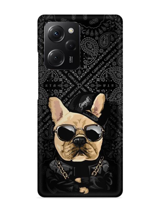 Gangsta Cool Sunglasses Dog Snap Case for Poco X5 Pro (5G) Zapvi